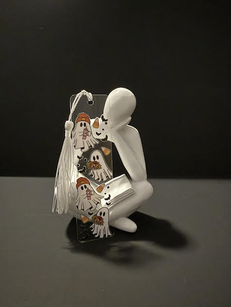 Candy corn Ghosts Bookmark