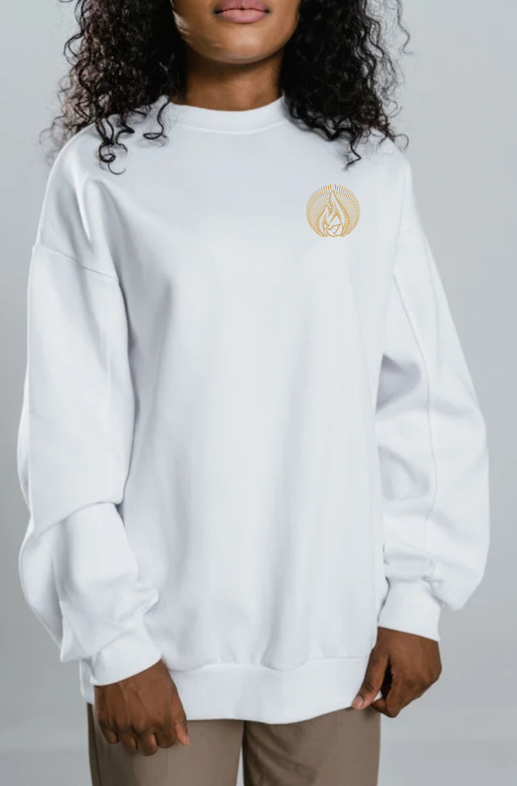 Holy Fire -Embroidered crewneck