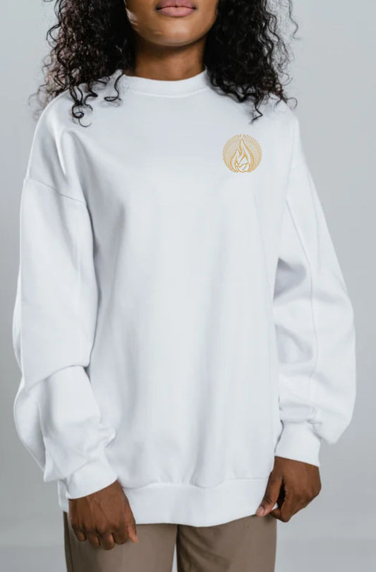 Holy Fire -Embroidered crewneck