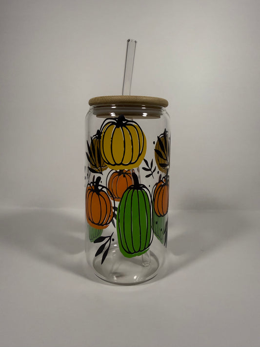 Fall Pumpkin Vinyl Cup